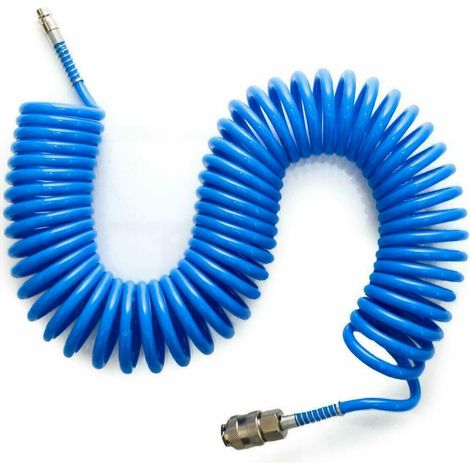 TUBO TUBI ARIA COMPRESSA SPIRALE 20 MT METRI FLESSIBILE COMPRESSORE RACCORDO 151