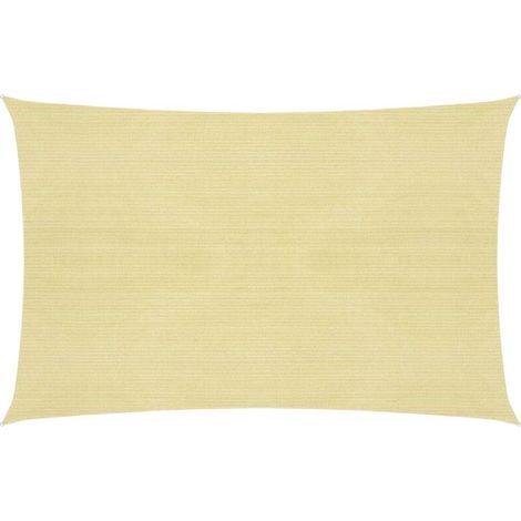 Voile d'ombrage Voile de parasol - 160 g/m² Beige 2,5x3 m PEHD BV760122 - BonneVie