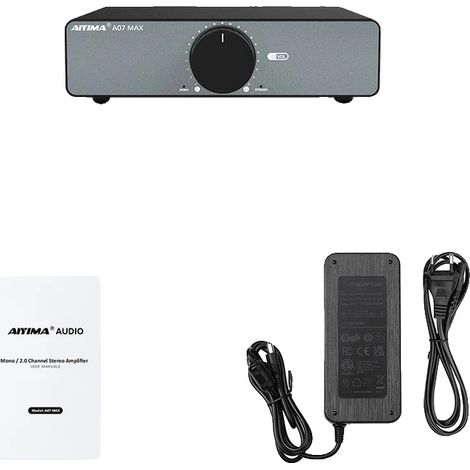 Audio-Leistungsverstärker, 300 W Stereo-Ausgangsleistung, 600 W Mono-Ausgangsleistung, A07 MAX 48 V EU-a (1/2)