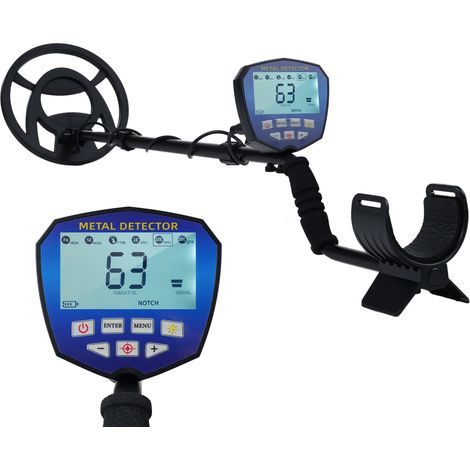 Détecteur de métaux professionnel, détecteur professionnel d'or et d'argent, avec écran LCD, haute précision, bobine de recherche étanche, 3 modes, bobine réglable (1/5)