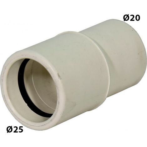 Reducción Ø25 a Ø20 blanco para desagüe