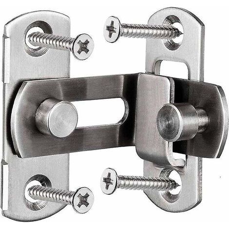 coffret De Forets Pour Perceuse 2 Grandes Boucles De Verrouillage De Porte Angle Droit De 90 Degrs Boulons De Verrouillage Incurvs Boulons Levie (1/5)