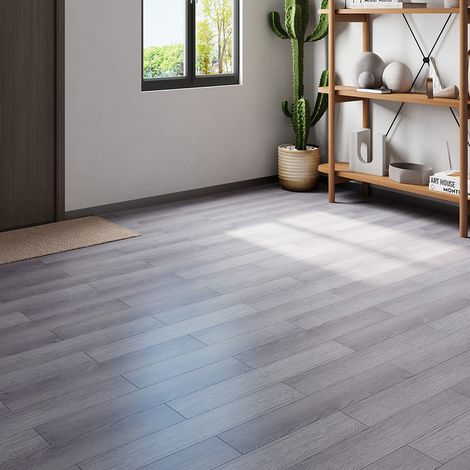 Rustic Wood Grain Self-adhesive PVC Flooring (1/5)
