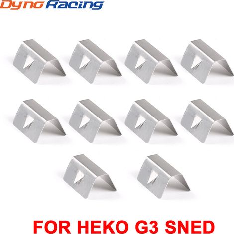 10 Stück Auto-Windschutzscheibe und Regenschutz,Wind-/Regenabweiser-Kanal Metall-Halteklammern für HEKO G3 SNED Clip X8 (1/5)