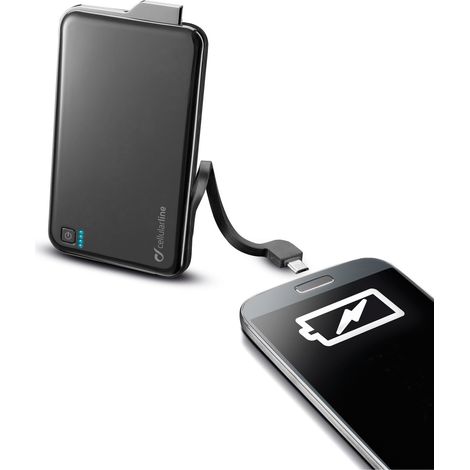 Cellularline 5000mAh Micro USB Polimeri di litio (LiPo) Nero (1/4)
