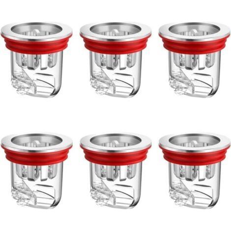 Lot de 6 bouchons de douche anti-odeurs pour siphon de douche, pour balcons, salles de bain, machines à laver (1/5)