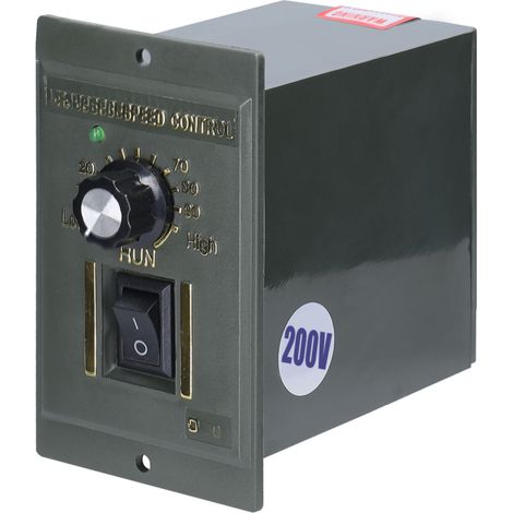 Controlador de velocidad para motores AC220V 2.2A 50/60Hz, dispositivo de control de velocidad preciso. (1/5)