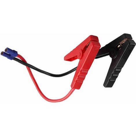 Démarreur d'urgence 12V pour voiture, pince batterie avec connecteur EC5, câble de test, chargeur portable de secours. (1/4)