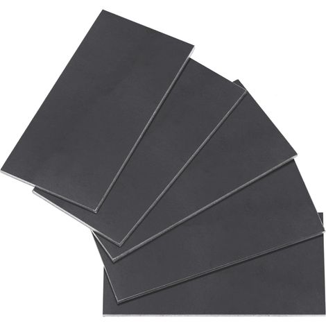 Lot de 5 coupons de soudage de 5,1 x 10,2 cm, 0,3 cm d'épaisseur en acier doux de calibre 11, plaque d'acier de soudage, coupons cuboïdes, formation et pratique de soudure en acier adapté pour
