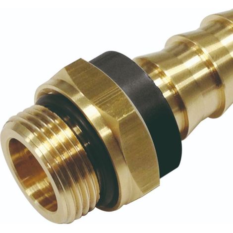 Raccord de tuyau souple RS PRO Droit, BSPP 1/2" mâle Laiton ( Prix pour Paquet de 10 )
