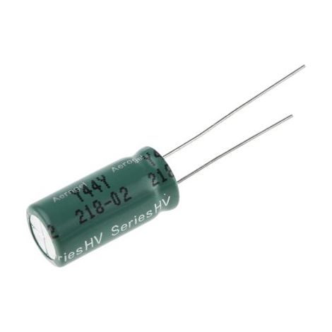 Supercondensateur, 5F, 2.7V c.c., Traversant, 10.5 (Dia.) x 22.3mm, pas de 5mm, -40 °C  +65 °C. ( Prix pour 1 )