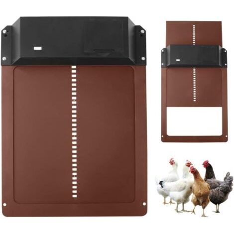 Porte De Poulailler Automatique, Porte de Poulet avec capteur de lumière, ouvre-Porte poulailler, Nouveau Porte Automatique Poulailler A (1/4)