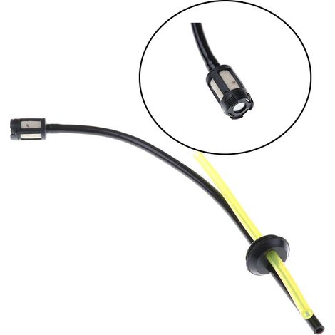 Tuyau de rechange compatible avec coupe-bordures, avec filtre à carburant et tuyau d'huile, compatible avec les pièces de tronçonneuse, haute qualité