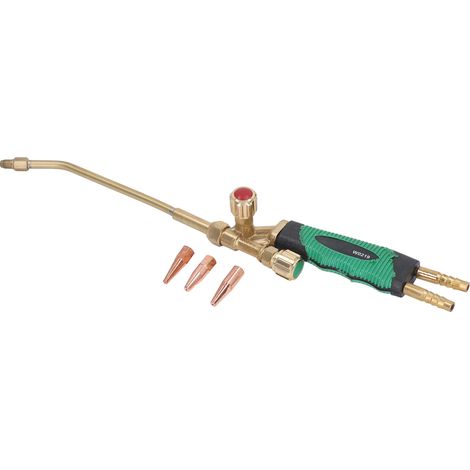 Chalumeau Soudure 6L Tête Laiton Torche Réglable Flamme Tourbillonnaire Gâchette Allumage Piézo Propane Pistolet Brasage (1/5)
