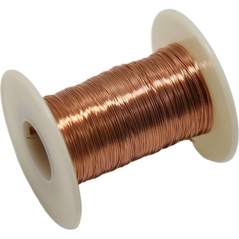 Fil de Cuivre Laqué Isolé - Bobine 0,3 mm - 100 m (1/5)