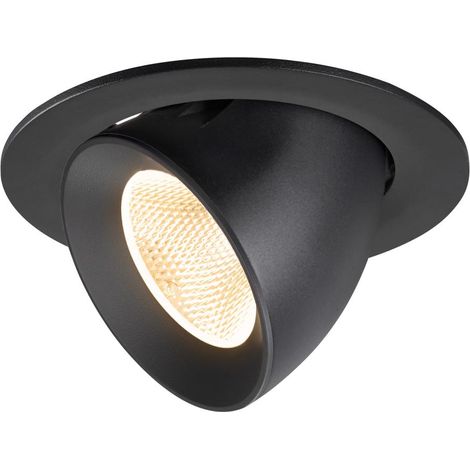 Encastré downlight NUMINOS® GIMBLE L intérieur 2700 K 20° IP20 rond noir - SLV - 1009703