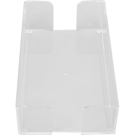 Porte-serviettes acrylique transparent sans couvercle, rangement lingettes pour salle de bain et cuisine, dimensions 23x14x6 cm, distributeur de serviettes mural ou sur plan, lot unique. (1/5)