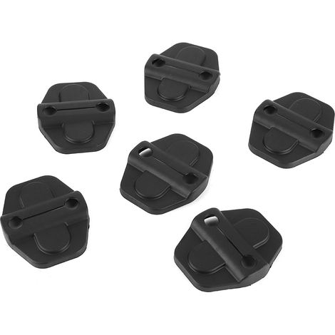 6 Pièces Caches Vis de Portière Auto pour Jeep Wrangler JL JLU Sport Sahara Freedom Rubicon, Garnitures Décoratives en ABS Noir, Accessoires Intérieurs de Voiture (1/5)