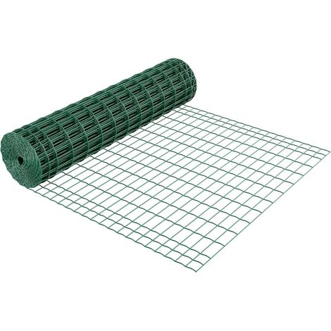 Clôture de ferme 1,2 x 25 m, maille 51 x 102 mm, fil acier galvanisé 2,1 mm pour bovins, porcs et moutons, vert (1/5)