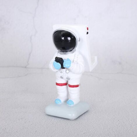 Mobile phone stand, resin astronaut figurines, miniature crafts, home desktop decoration, mobile phone holder for home office desk (1/5)