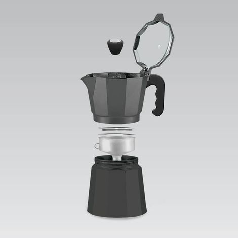 Feel Maestro Cafetera Italiana MR-1666 Negro Aluminio 300 ml 6 Tazas (1/5)
