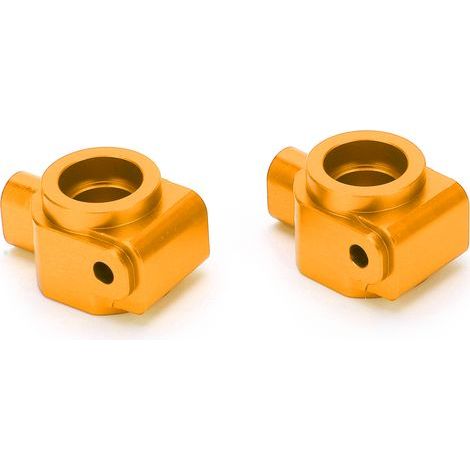 2 Pièces Jantes Arrière en Alliage pour WLtoys 104001, Roues Métalliques Améliorées pour RC 1/10, Doré (1/5)