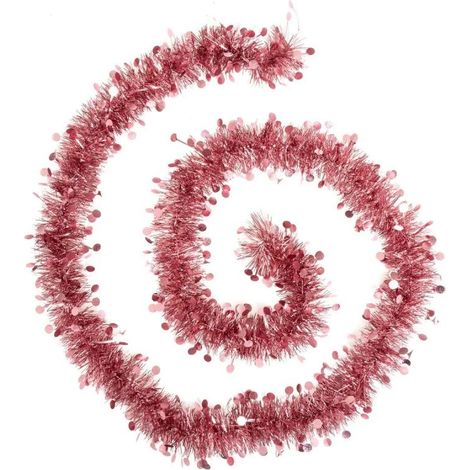 Paris Prix - Guirlande De Noël Pois colorama 200cm Rose