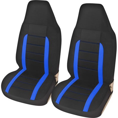 Universal Front Seat Covers, Breathable Polyester Fabric, Stain Protection, For Standard Cars (1/5)