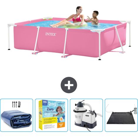Intex Piscina con struttura Rettangolare - 220x150x60 cm - 7-pezzi  SCB69 (1/5)