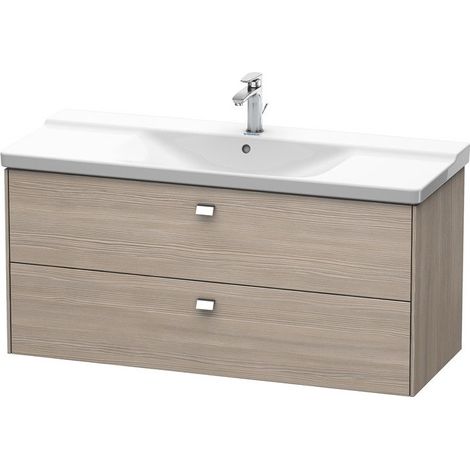 Meuble sous-vasque BRIOSO poignée chromé 561x1220x479mm pin argenté