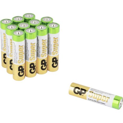 Piles alcalines AAA LR3 1,5 V, lot de 12 - GP24A-U12 (1/4)