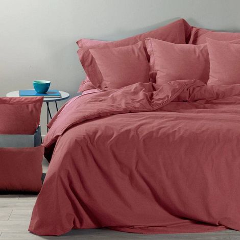 Parure de lit 4 pièces en 100% coton Housse Couette Douce et Elégante, Lavable et Facile d’Entretien Housse de Couette 200x200 et Autres Tailles