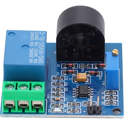Module de capteur de courant sur circuit imprimé, petit relais 5 V, dispositif de détection de surintensité CA (1/5)