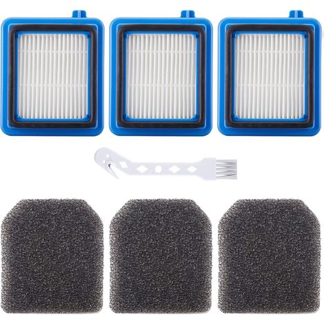 6-teiliges Filterset und HEPA-Filter-Ersatzteile (ASKW1) für AEG QX6, QX7 und QX8-2 Motoren waschbar. (1/5)
