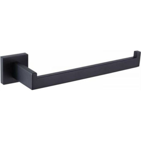 pair Patère de salle de bain Porte-serviettes noir mat pour salle de bain  anneau porte-serviettes en acier inoxydable porte-serviettes robuste support