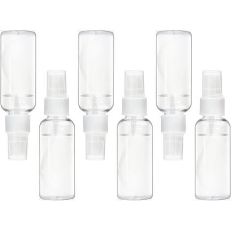 Flacons vaporisateurs vides en plastique, vaporisateurs à brume fine pour huiles essentielles, parfums, voyage, lot de 6 (1/5)