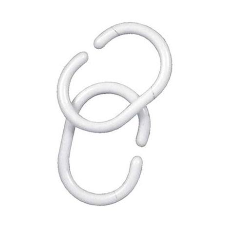 ANELLO ABS X TENDA DOCCIA - BIANCO X TUBO MM 25 CF=PZ 12- 6 confezioni