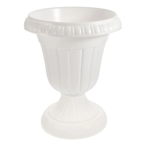 Guide de mariage classique avec pots de fleurs en plastique