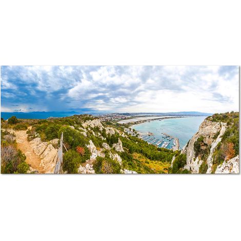 Lupia Quadro Moderno Canvas DEEP 65x143 cm CAGLIARI SELLA DEL DIAVOLO