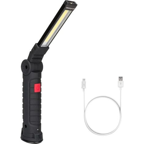 Lampe de travail LED rechargeable magnétique 5 modes USB pliable (1/5)