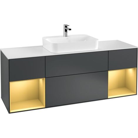Villeroy & Boch F451HFHG Meuble sous-lavabo Finion F45 (1/2)