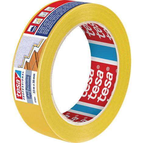tesa SPVC EMBOSSED 67001-00000-00 Putzband tesa® Professional Gelb (L x B) 33 m x 30 mm 1 St. (1/4)