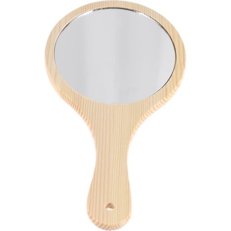 Miroir Bois De Poche avec Cadre Miroir Cosmétique Et De Maquillage pour Femmes Et Filles