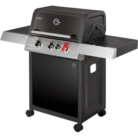 ENDERS - Barbecue Colorado Black 3 I Turbo - 3 brûleurs dont 1 Turbo Zone - 1 brûleur arrière infrarouge - Switch Grid - Jusqu'à 10 convives - 14,7 kW