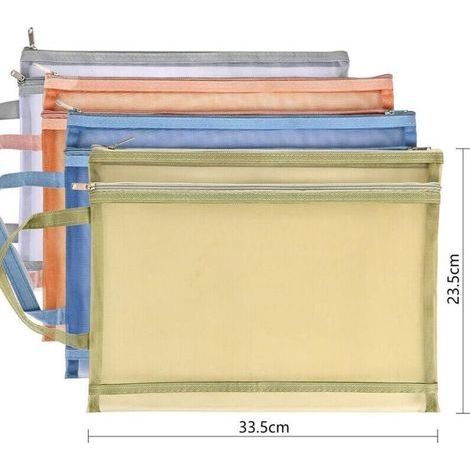 Set mit 4 Spielzeugaufbewahrungsbeuteln aus Netzgewebe, doppellagige Nylon-Netzbeutel mit Reißverschluss, eine Lösung zum Aufbewahren und Organisieren von Spielzeug, Spielen usw. (1/3)
