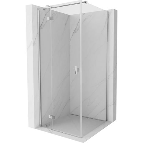 Mexen Mist-H T cabina de ducha abatible izquierda 95 x 95 cm, transparente, cromo - 8A5T-095-095-01-00-L (1/5)