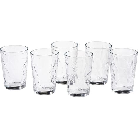 Mopita Sidney set 6 bicchieri acqua vino trasparente 205 ml