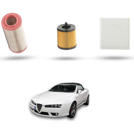 Kit Tagliando 3 filtri compatibile con Alfa Romeo Spider (939) 2.2 JTS 136kw dal 2006 (1/5)
