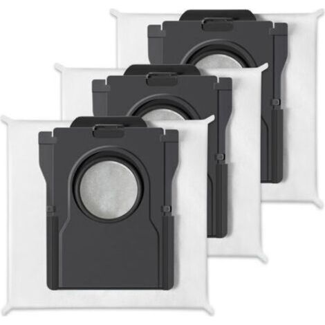 Dreame 3x sacs de collecte de la poussière d'une capacité de 3,2 litres compatibles avec Dreame L10s Pro Ultra/X40 Ultra/X30 Ultra/S20 Ultra/L10s Ultra Gen2/L40 Ultra