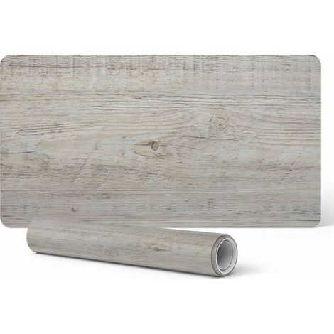 Protector de vinilo para el lugar de trabajo, textura de madera, 120 x 60 cm.